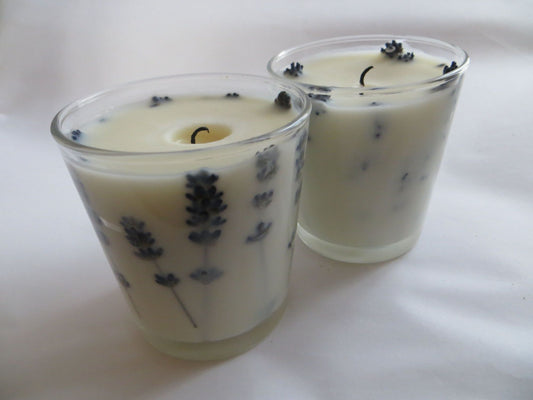 velas de lavanda DIY