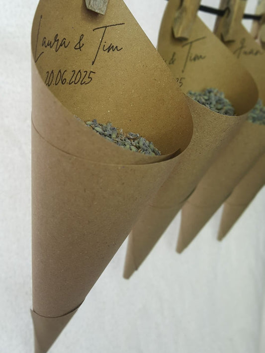 Confeti biodegradable personalizado de lavanda