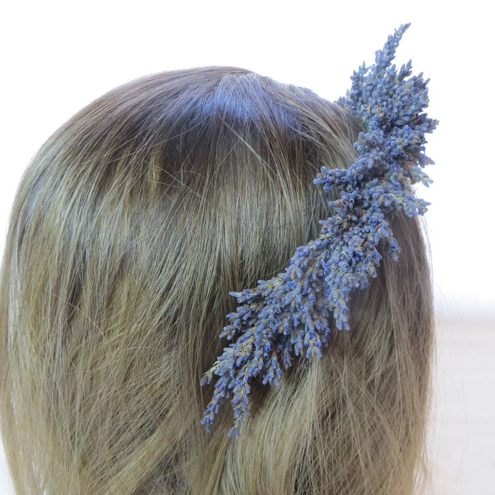 Haar krans bloemen wit of lavendel