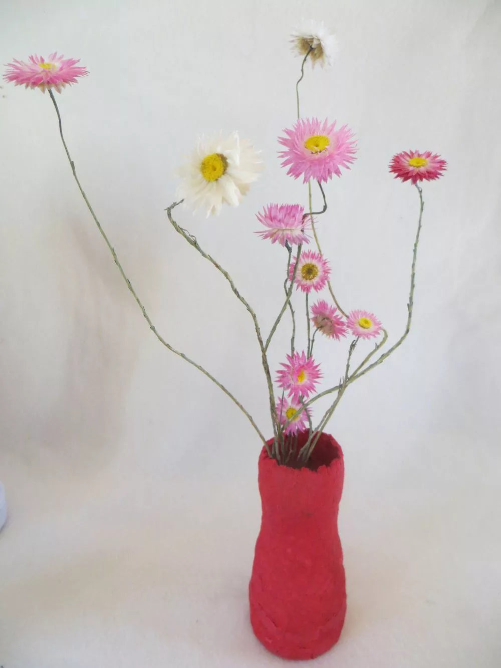 Vase mit Trockenblumen