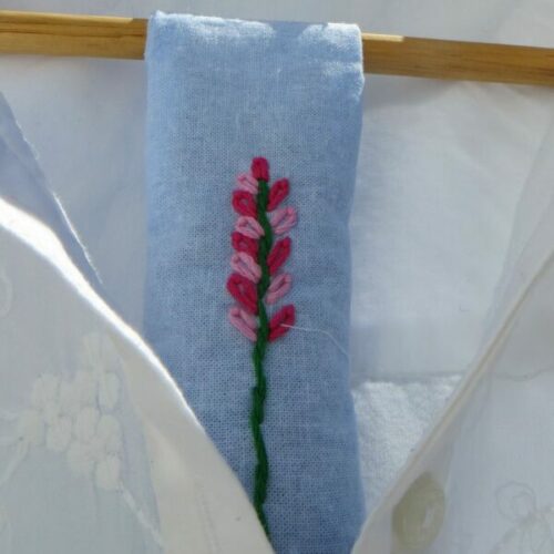 Embroidered lavender bags