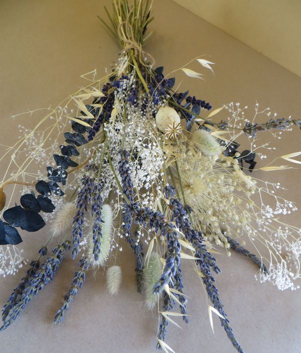 dried bouquet with lavender