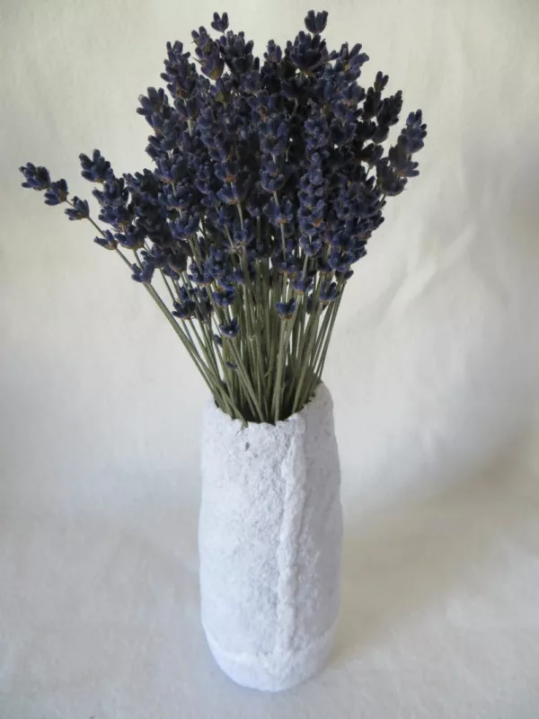 Pappmaché-Vase für Trockenblumen